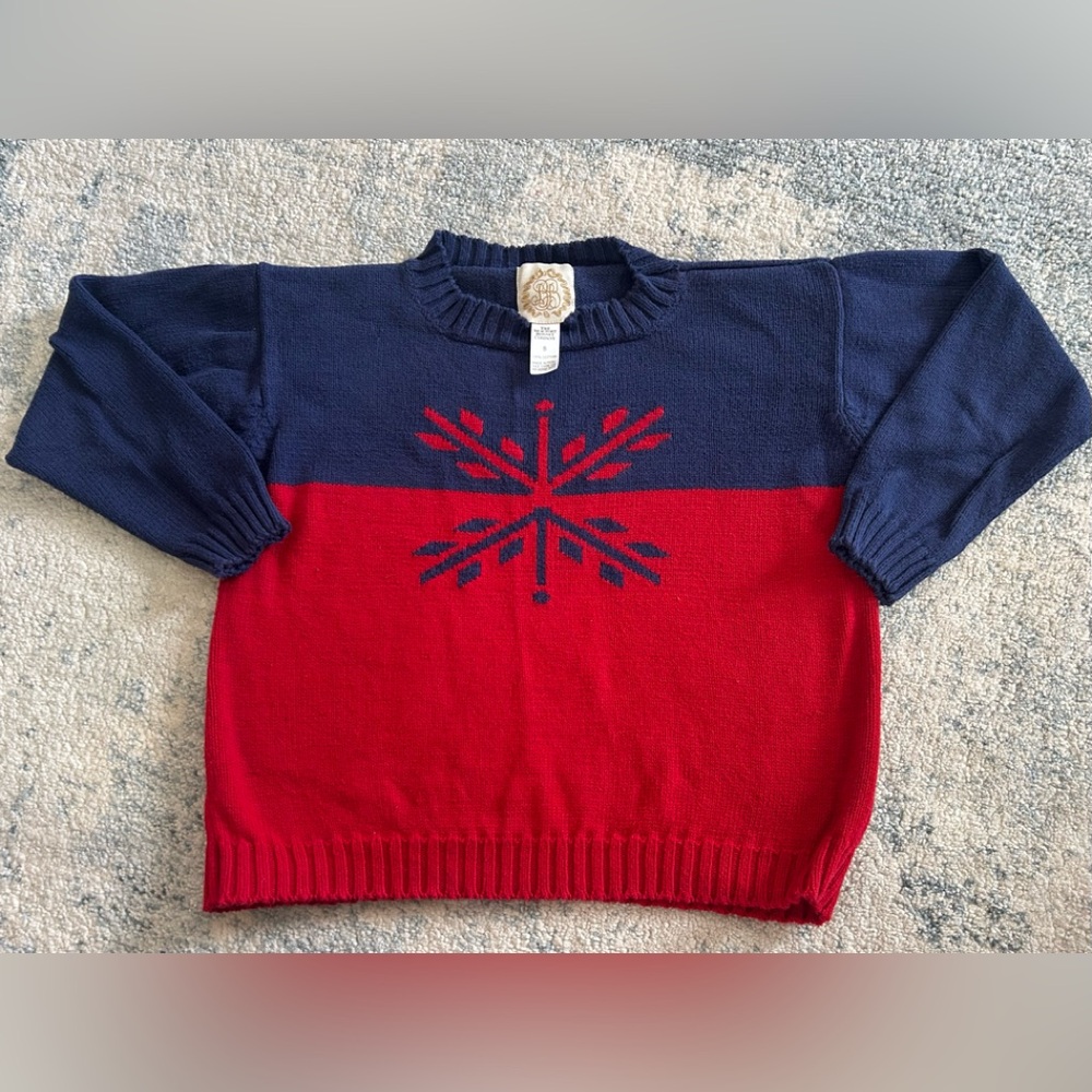 The Beaufort Bonnet Company Navy and Red Kids Sweater